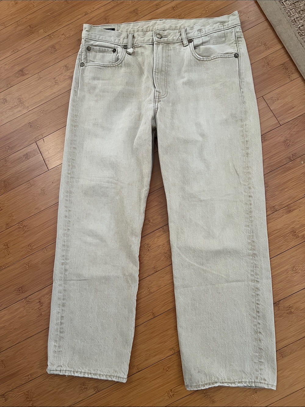 R13 Boyfriend Jeans - Harlyn Khaki Casual Japanese Denim size 31 - Picture 3 of 12